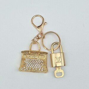 Louis Vuitton Gold Lock 🔒 Authentic LV Key + Unbranded Bag Charm
